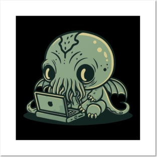 Chibi Cthulhu Programmer Posters and Art